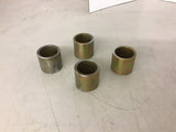 Brass Bushing 1 3/4" Long x 1 7/8" OD x 1 1/2" ID Lot of 4