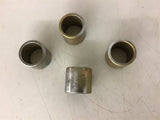 Brass Bushing 1 3/4" Long x 1 7/8" OD x 1 1/2" ID Lot of 4