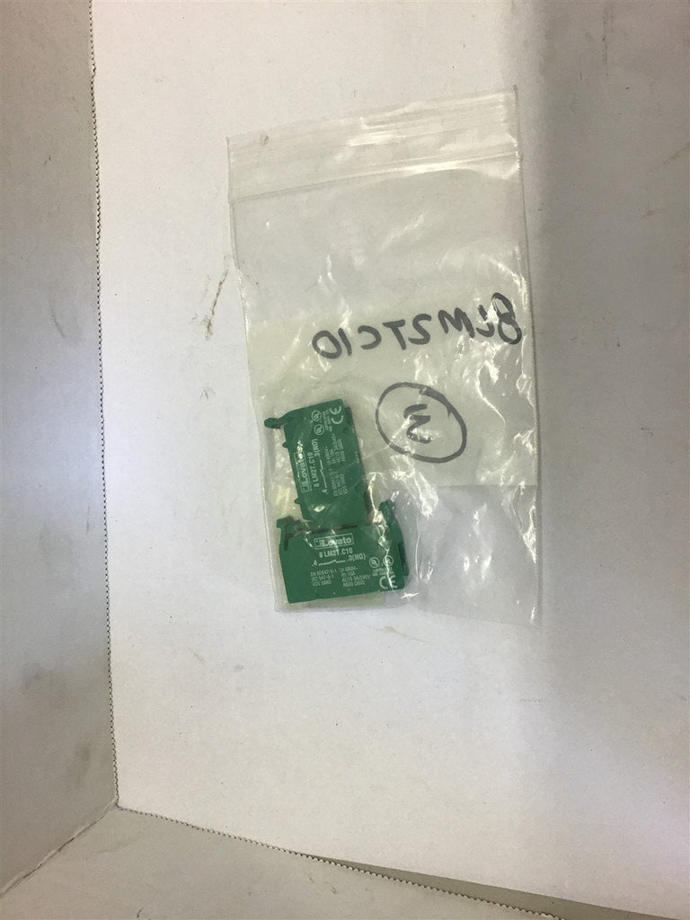 Lovato 8LM2T.C10 Contact Block --Lot of 2