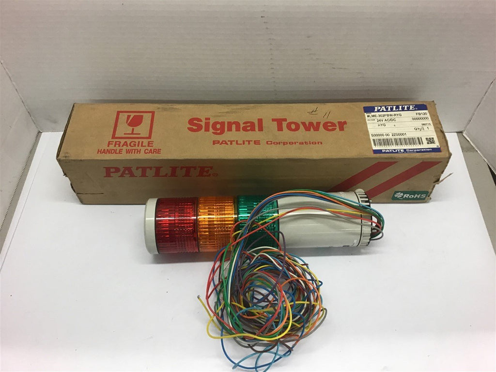 Patlite LME-302FBW-RYG Stack Light 24 V AC/DC