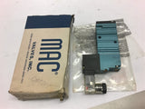 Mac 411A-B0A-DM-DFBJ-1KE 20-120 Psi Solenpid Valve