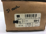 Hager 3004-3 Ceiling Hooks 4 1/8 --Lot of 31
