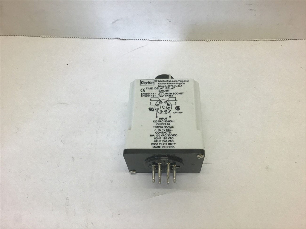 Dayton 5X828N Time Delay Relay
