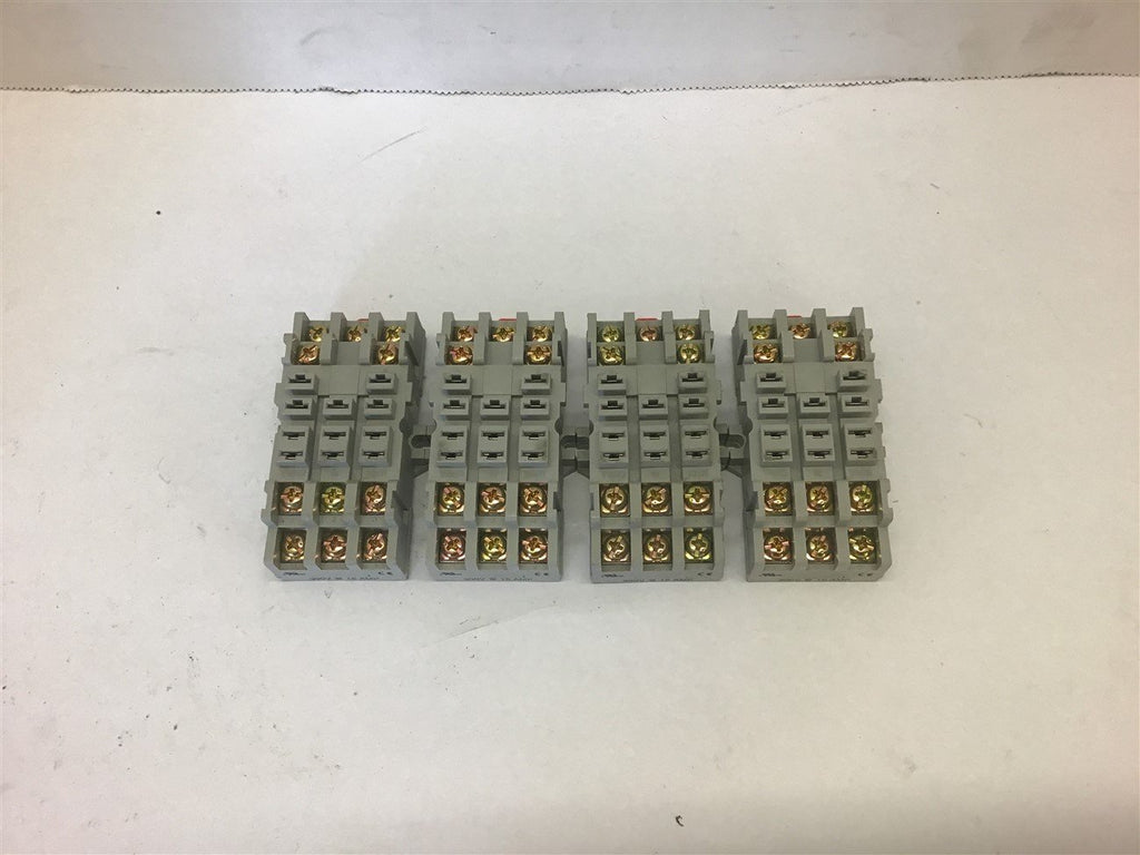 Relay Socket 300 Volt 15 Amp --Lot of 4
