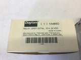 Dayton 1A4850 Relay DPDT Octal 10 Amp 24 VDc