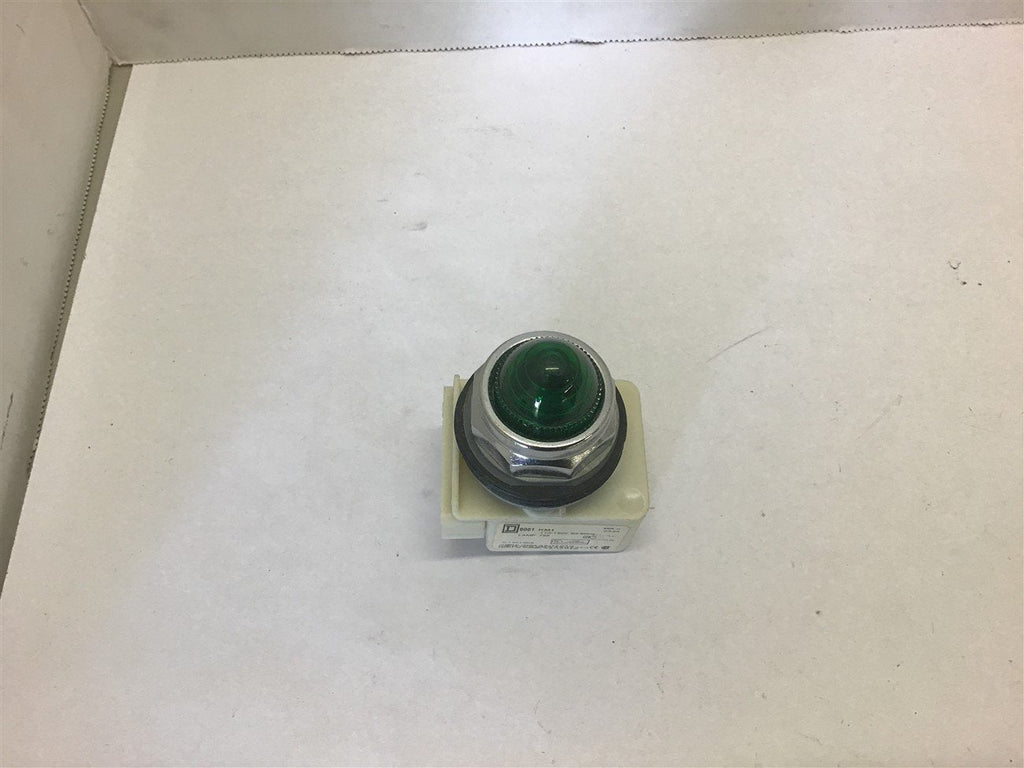 Square D 9001 KM1 Pilot Light Green