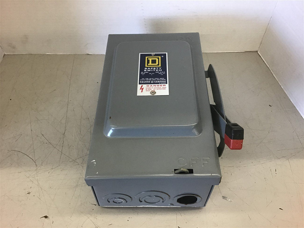 Square D 30 Amp 240 Vac 3 Phase Safety Switch