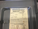 Sqaure D H-321-N Fusible Safety Switch 30 Amp 240 Vac