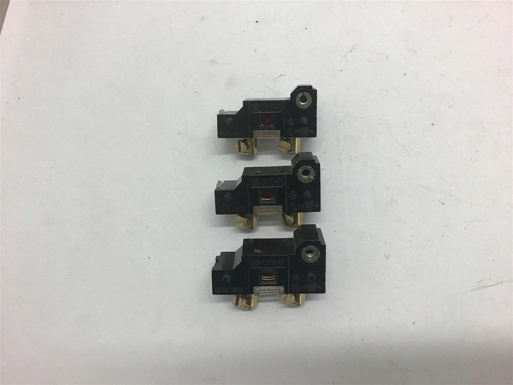 General Electric CR104P Contact Block --Lot of 3