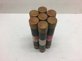 Fusetron FRS-R-1 6/10 Time Delay Fuse 1-6/10 Amp --Lot of 7