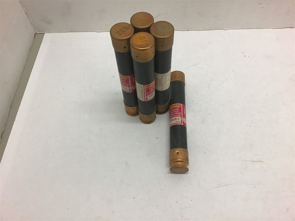 Fusetron FRS-R-3 Time Delay Fuse --Lot of 5