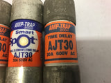 Amp-Trap AJT30 Time Delay Fuse 30 Amp 600 Vac --Lot of 5