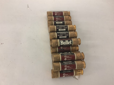 Bullet ECNR 40 Current Limiting Fuse 40 Amp 250 Vac --LOT OF 15