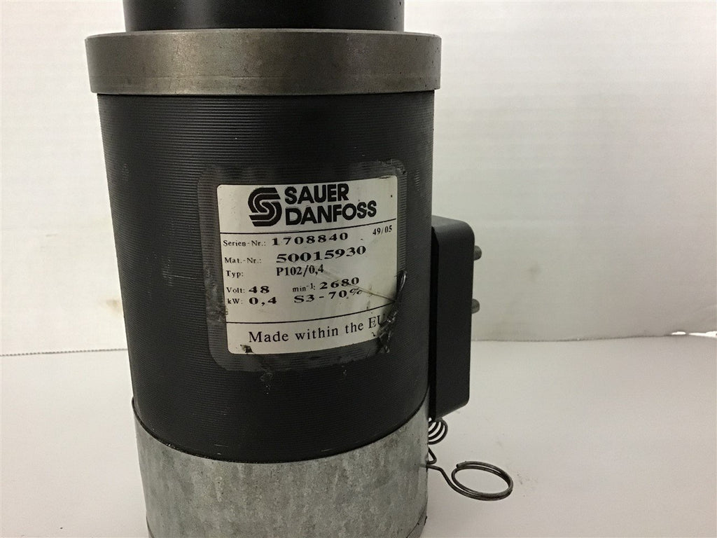 Sauer Danfoss 50015930 48 Volt P102/0.4 0.4 KW AC Motor