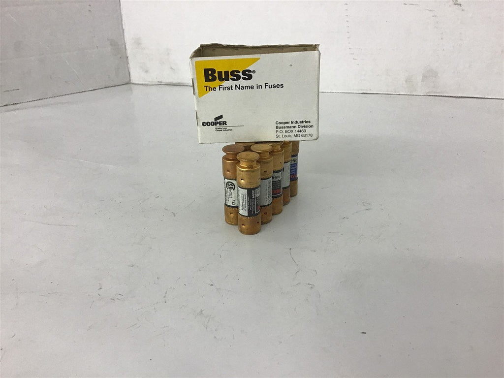 Bussmann Fusetron FRN-R-10 dual element Fuse Lot of 9 10 Amp
