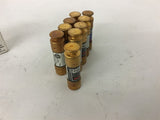 Bussmann Fusetron FRN-R-10 dual element Fuse Lot of 9 10 Amp