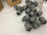 Topaz P471 1/2" nonmetallic Liquid Tight Connectors Straight lot of 37