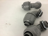 Topaz P491 1/2" Nonmetallic Liquid Tight Connectors Lot of 10