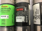 Fusetron FRS-R-90 Time -Delay Fuse 90 Amp 600 Volt--Lot of 3