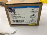 Madison electric 1/2" Plastic NM Connector Lot of 100
