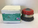 CarQuest 09135 4" DIA Single and Double Row Knotted Wire Brush