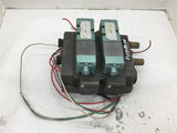 Numatics 152SA400K Solenoid Valve Mounted on Block 110-120 Volt Coil