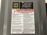 Square D HU362AWK 60 Amp 600 Volt Safety Switch