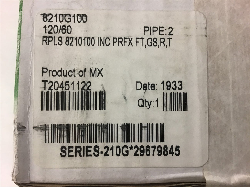 Asco 8210G100 Valve 120 Volt