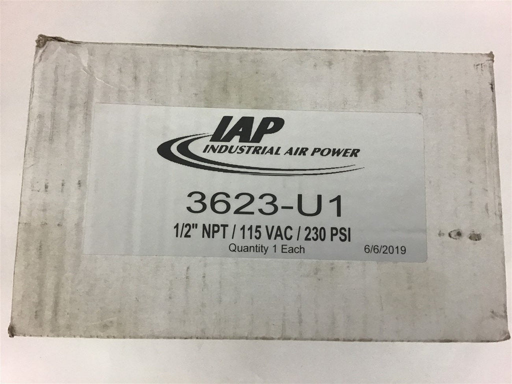 IAP 3623-U1 Drain Valve 1/2" NPT 115 Vac 230 PSI
