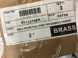 01728145N 2" Brass Ball Valve 600 WOG 150 WSP Valve