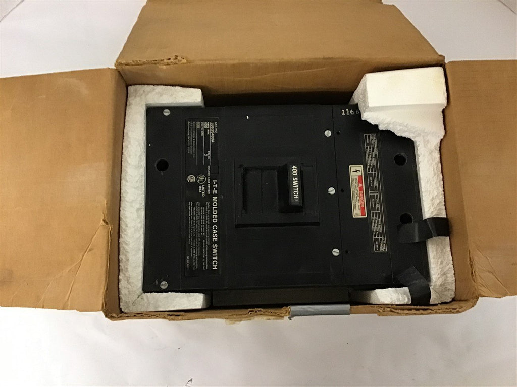 Siemens I-T-E JJ63S400A Molded Case Circuit Breaker 400 Amp