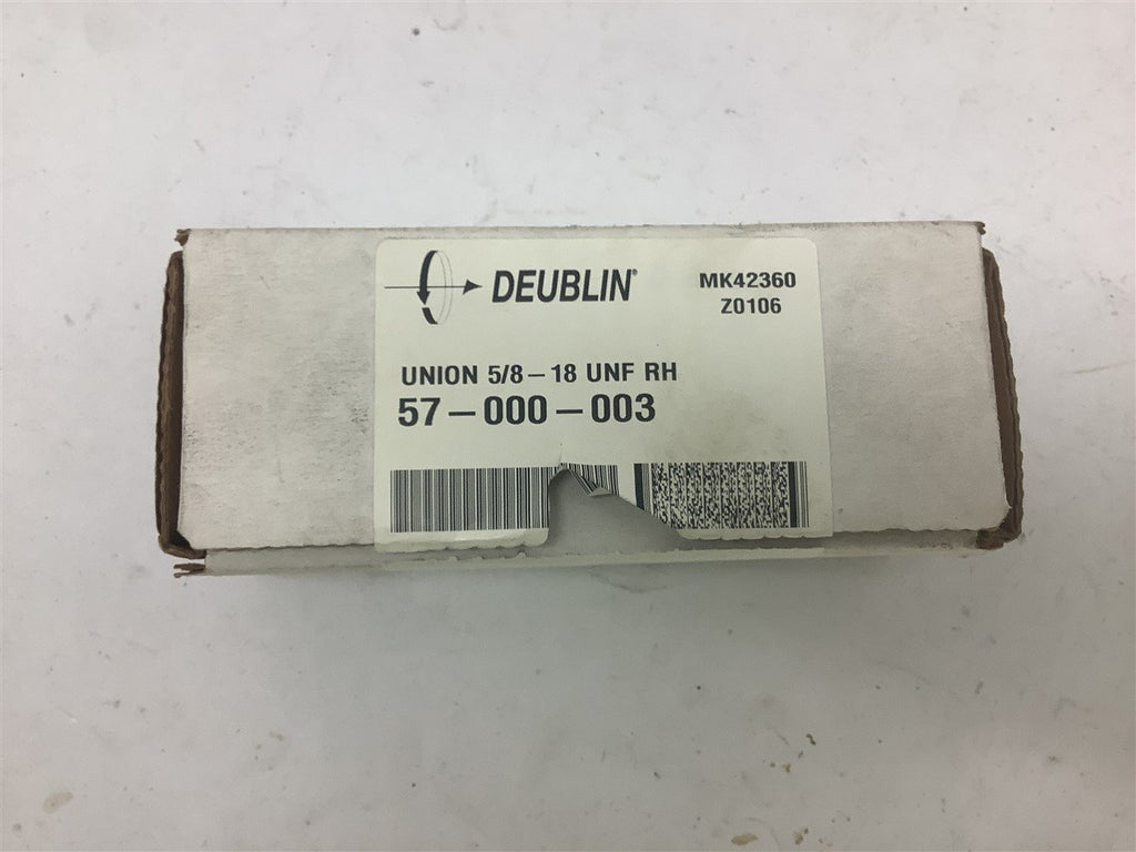 Deublin 57-000-003 Union 5/8-18 UNF RH