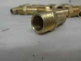 LOT OF 16, 3/8" X 3/8" BRASS MALE THREADED ADAPTERS
