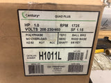 Century H1011L 1 Hp AC Motor 208-230/460 Volt 1800 Rpm 56HC Frame