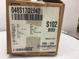 Marathon 048S17D2042 1/4 HP AC Motor 115 Volts Single Phase 1800 Rpm 48 Frame