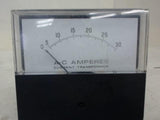 Ge Panel Meter, 0-30 A-C Amperes, Model 251, 251240Lsnl, 5A