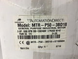 Automation Direct MTR-P50-3BD18 1/2 HP AC Motor 208-230/460 Volt 1800 Rpm 56C fr