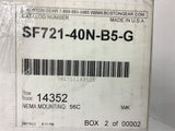 Boston SF721-40N-B5-G Gear Reducer 56C Mounting