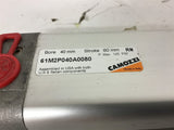 Camozzi 61M2P040A0080 Pneumatic Cylinder 145 PSI 40 MM Bore 80 MM Stroke