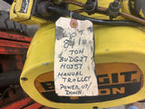 Budgit 1 Ton Hoist 3 Phase Manual Trolley