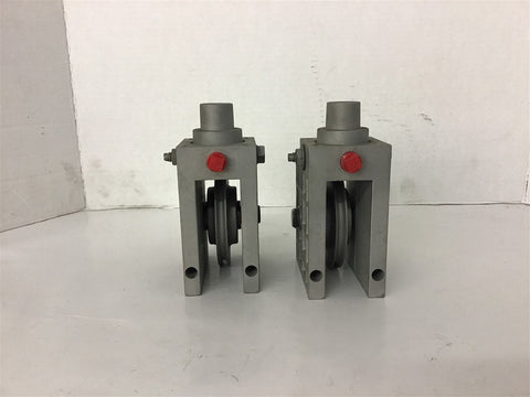 1/2 Inch Mounted Pully Lot Of 2