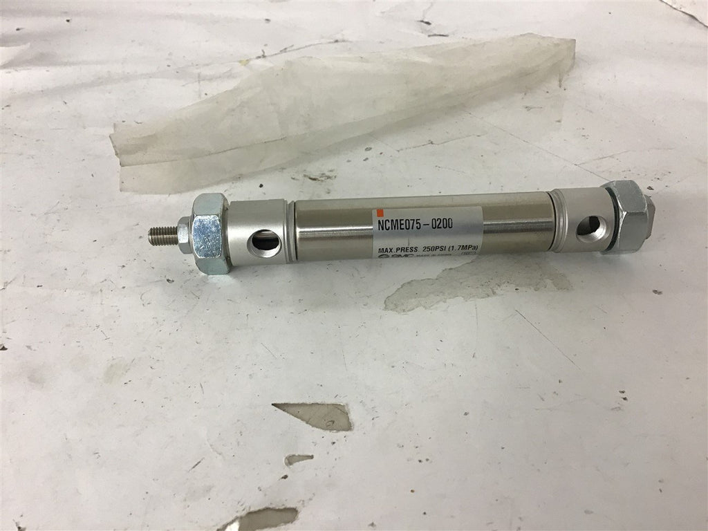 SMC NCME075-0200 Pneumatic Cylinder 250 PSI