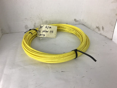 1/4" Yellow CTL Tubing 80 Feet