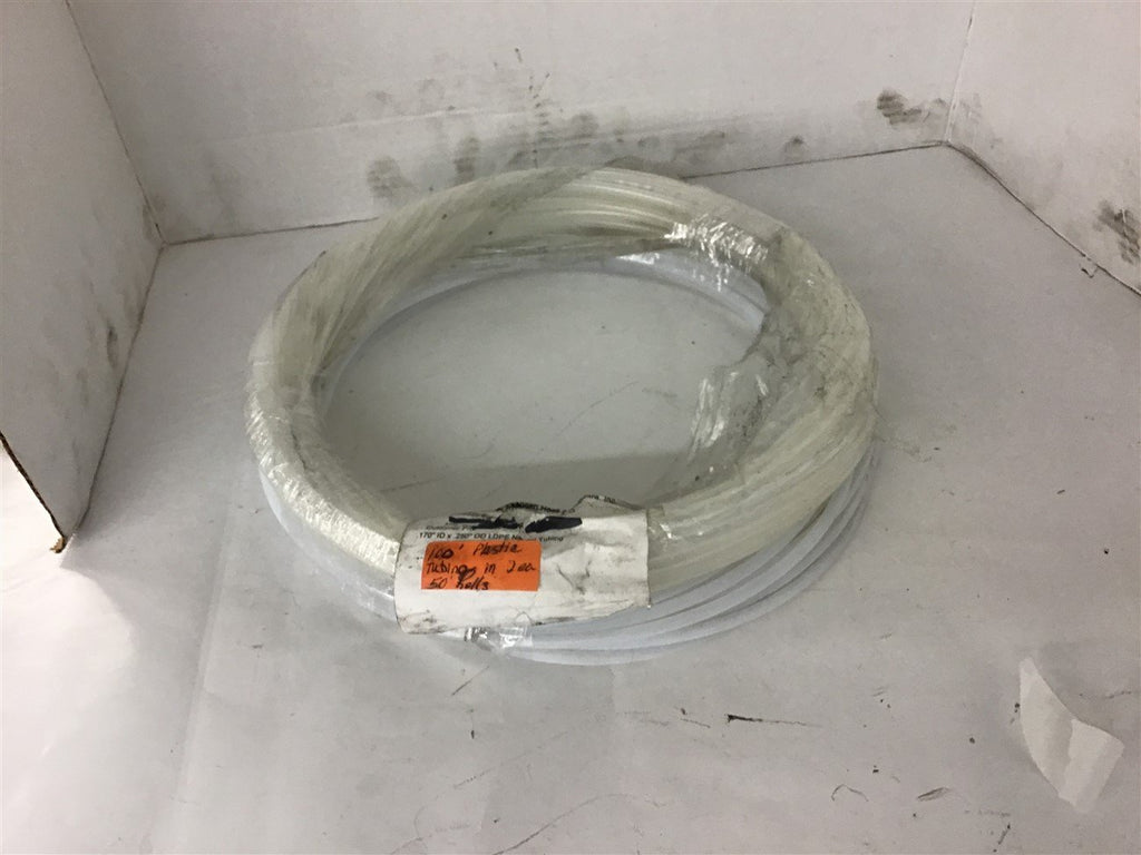 1/4" Clear Tubing 50' per roll Lot of 2 rolls