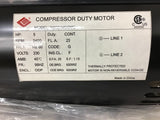 Compressor Duty N56S34D5MC 5HP AC Motor 230 Volts 56HZ 3400 Rpm