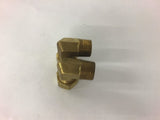 Brass Elbow Male and Male 3/4 inch Thread Fitting Connector Union Lot of 2