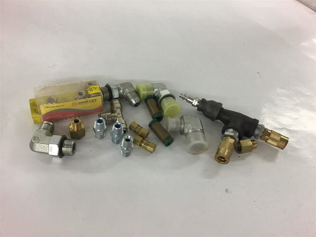 Assorted Lot of Fitting Pneumatic Lot Of 17