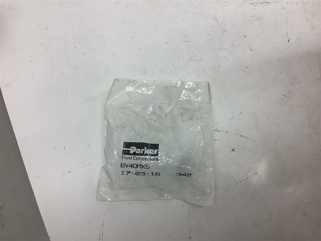 Parker 8V40MXS Fluid Connector Lot of 5