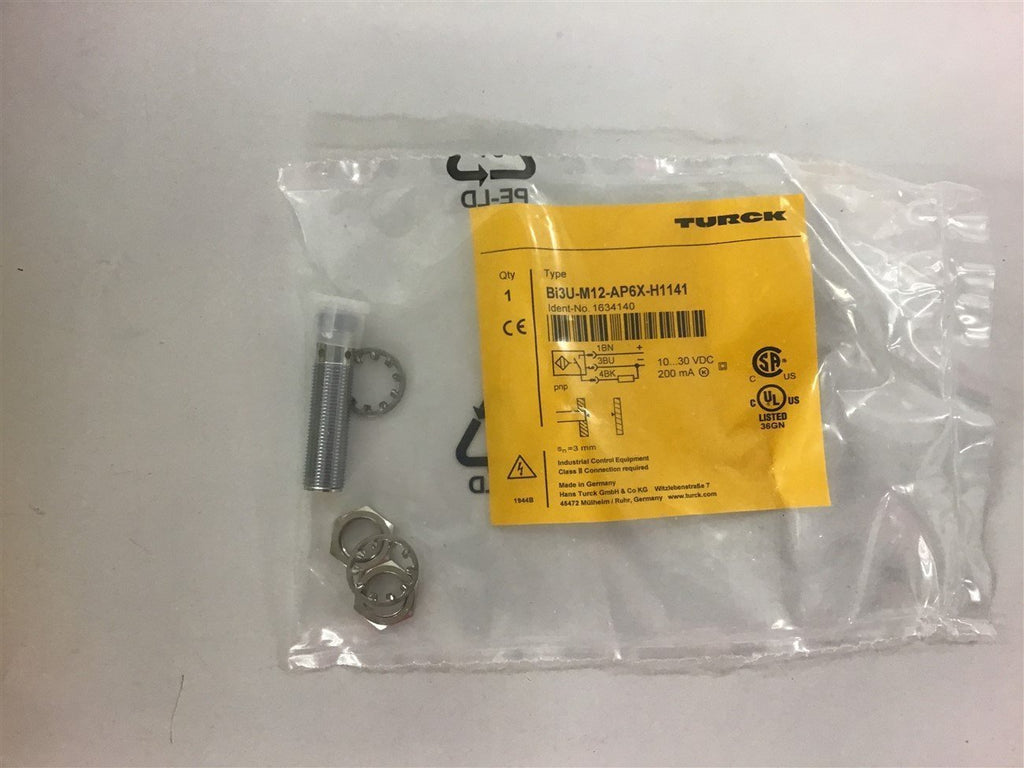 Turck Bi3U-M12-AP6X-H1141 Proximity Sensor 10..30 Vdc 200 Ma