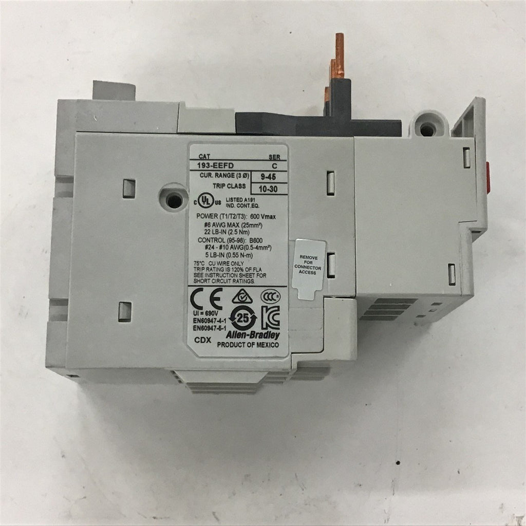 Allen-Bradley 193-EEFD Overload Relay 9-45